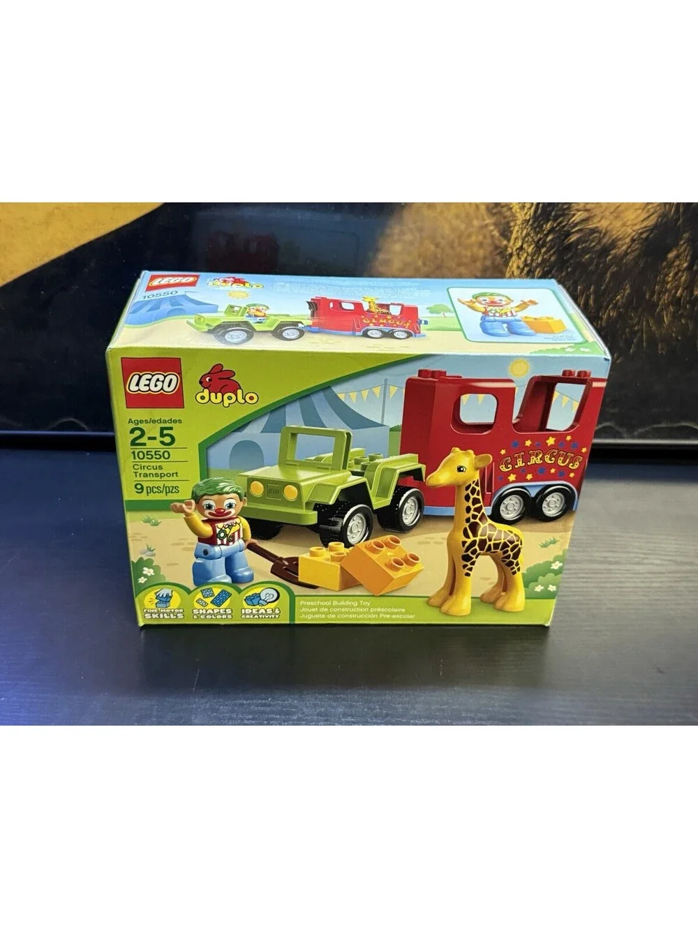 LEGO Duplo 10550 Circus Transport NEW! Baby Giraffe Jeep Truck Trailer Clown